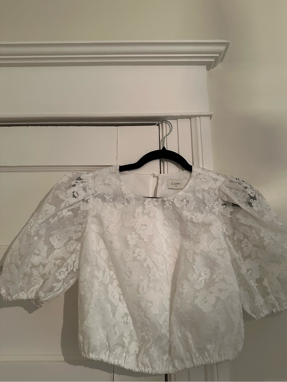 Cami NYC Cropped Floral Lace Top - Picture 2 of 4